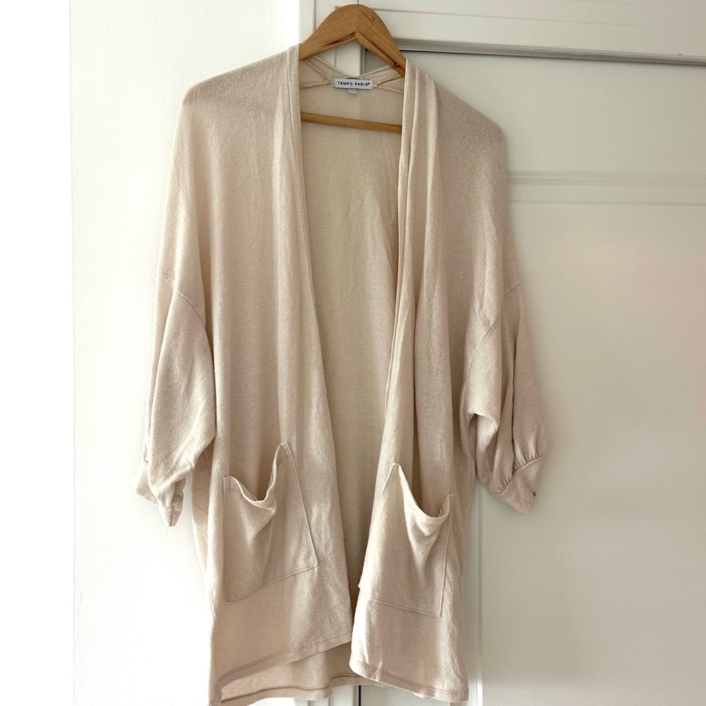 Tempo Paris Open-Front Cardigan